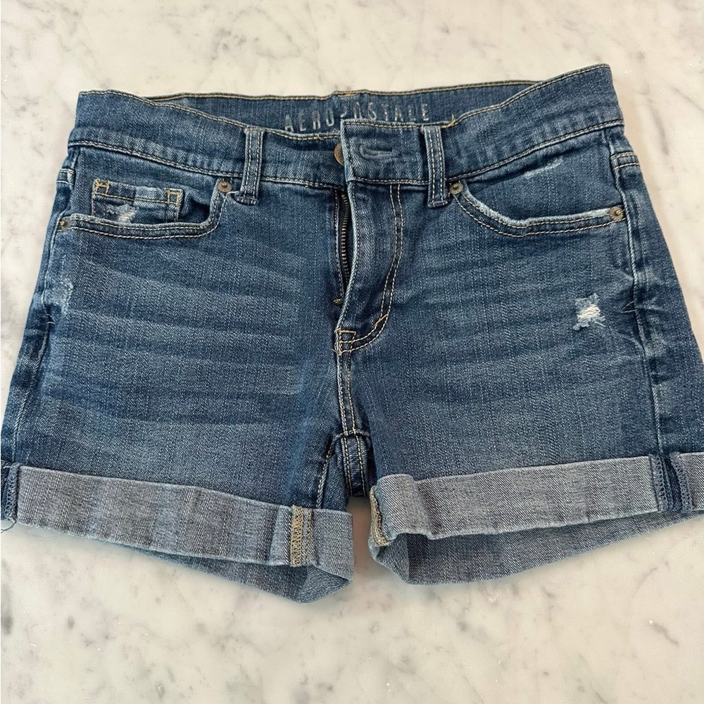 Aeropostale Women's Blue Jean Shorts
